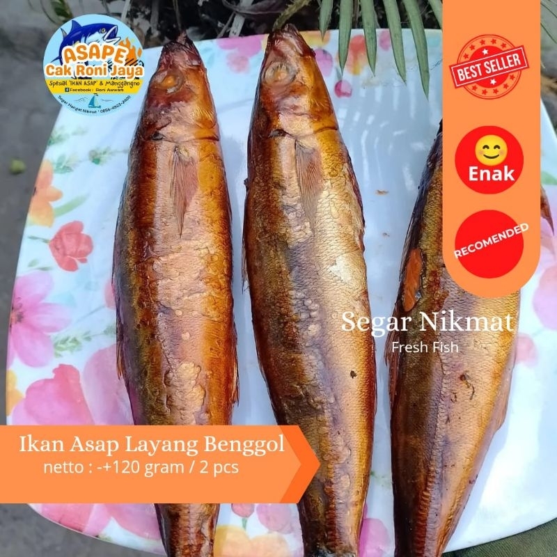 

ikan asap layang/ikan panggang layang sepaket isi 2 pcs murah dan maknyus