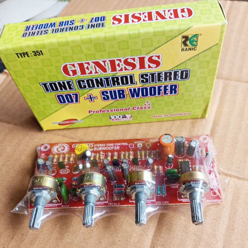 Tone Control Stereo Plus Subwoofer 351
