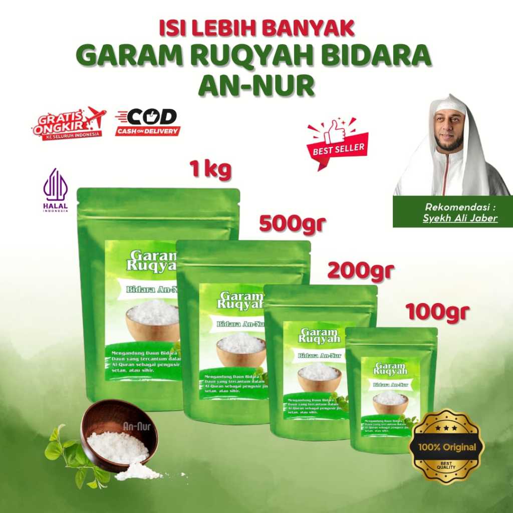 

garam ruqyah annur 500gr - solusi usaha sepi,sering sial,sulit dapat jodoh
