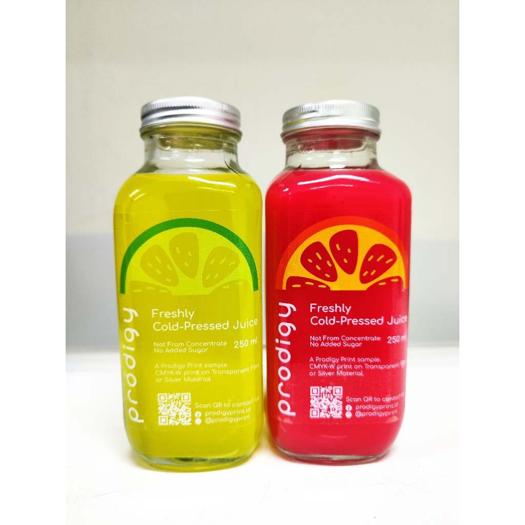 

Cetak Custom Print Label Sticker Full Color Dengan TINTA PUTIH