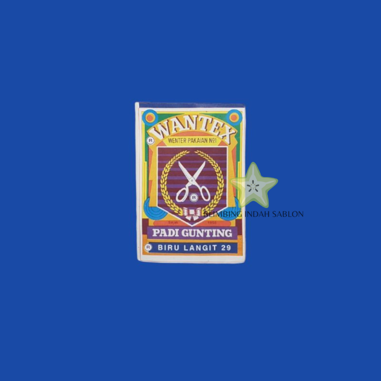 Wantex Biru Langit BLIMBING INDAH SABLON MALANG Best Quality Wenter Padi Gunting Pewarna Textil Tie 