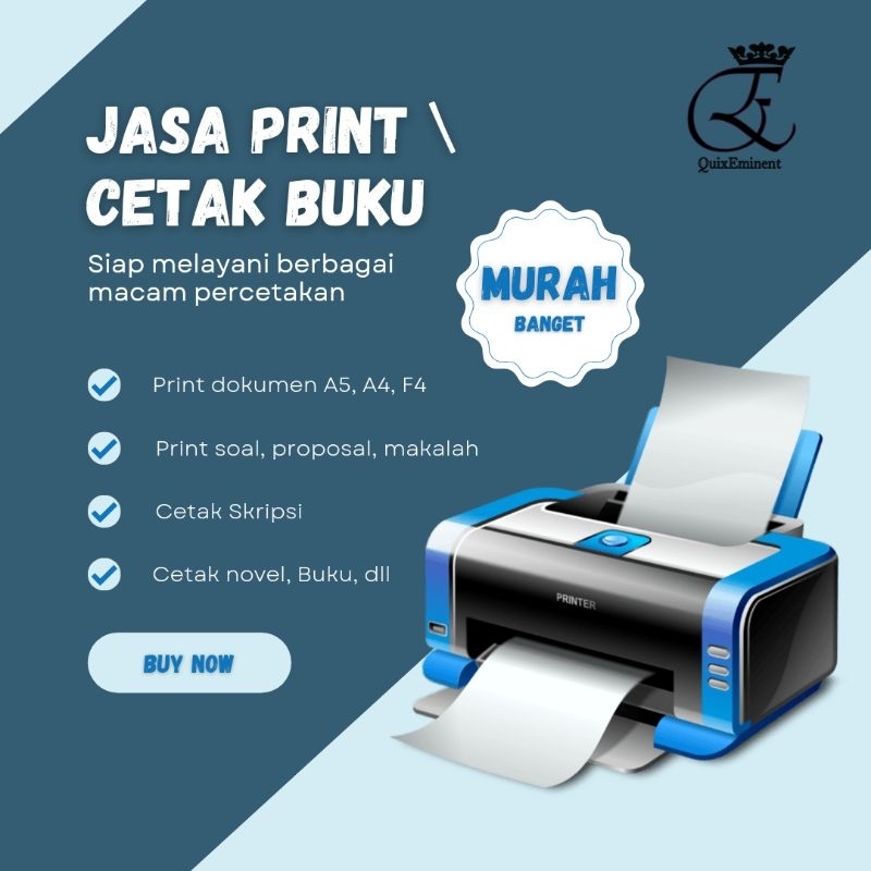 JASA PRINT & CETAK BUKU ( Hitam Putih  Warna )