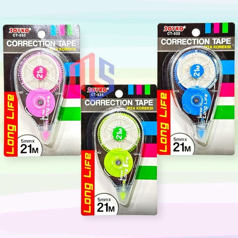 

Correction Tape/Tip X Kertas CT-533 Joyko