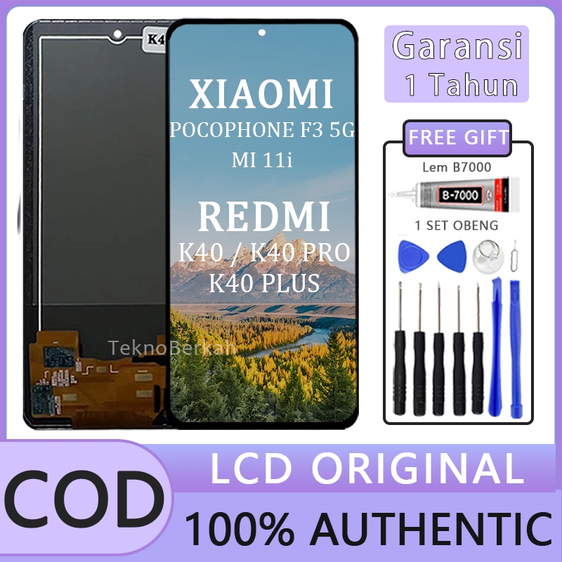 【ORIGINAL 100% 】LCD TOUCHSCREEN FULLSET XIAOMI POCOPHONE F3 5G/ MI 11i /REDMI K40 / K40 PRO/ K40 PLU