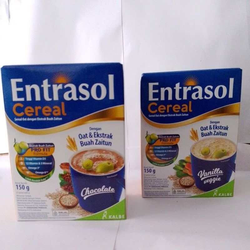 

cereal entrasol vanilla coklat 150gr per box FC