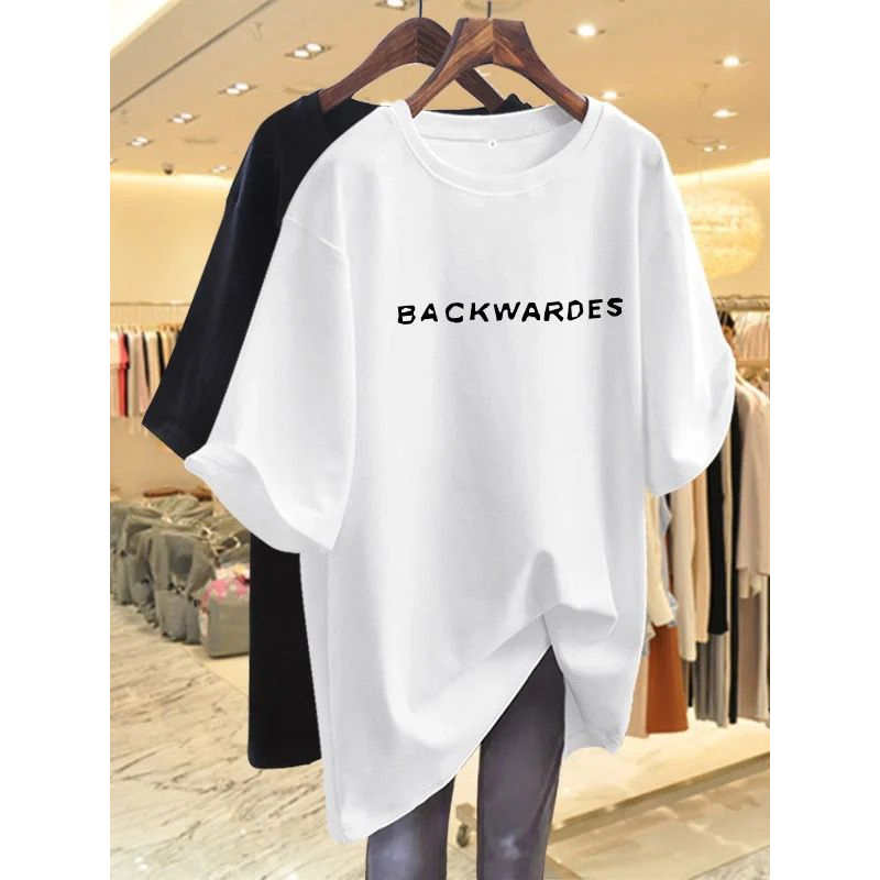 Kaos Backwardes Oversize / Baju Oversize Wanita / Kaos Wanita Top / Baju Oversize Korea Best Seller