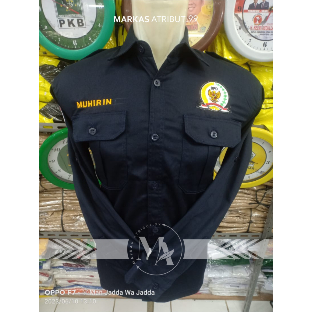 KEMEJA BPD / BAJU BPD BADAN PERMUSYAWARATAN DESA / BORDIR BPD / ATRIBUT BPD