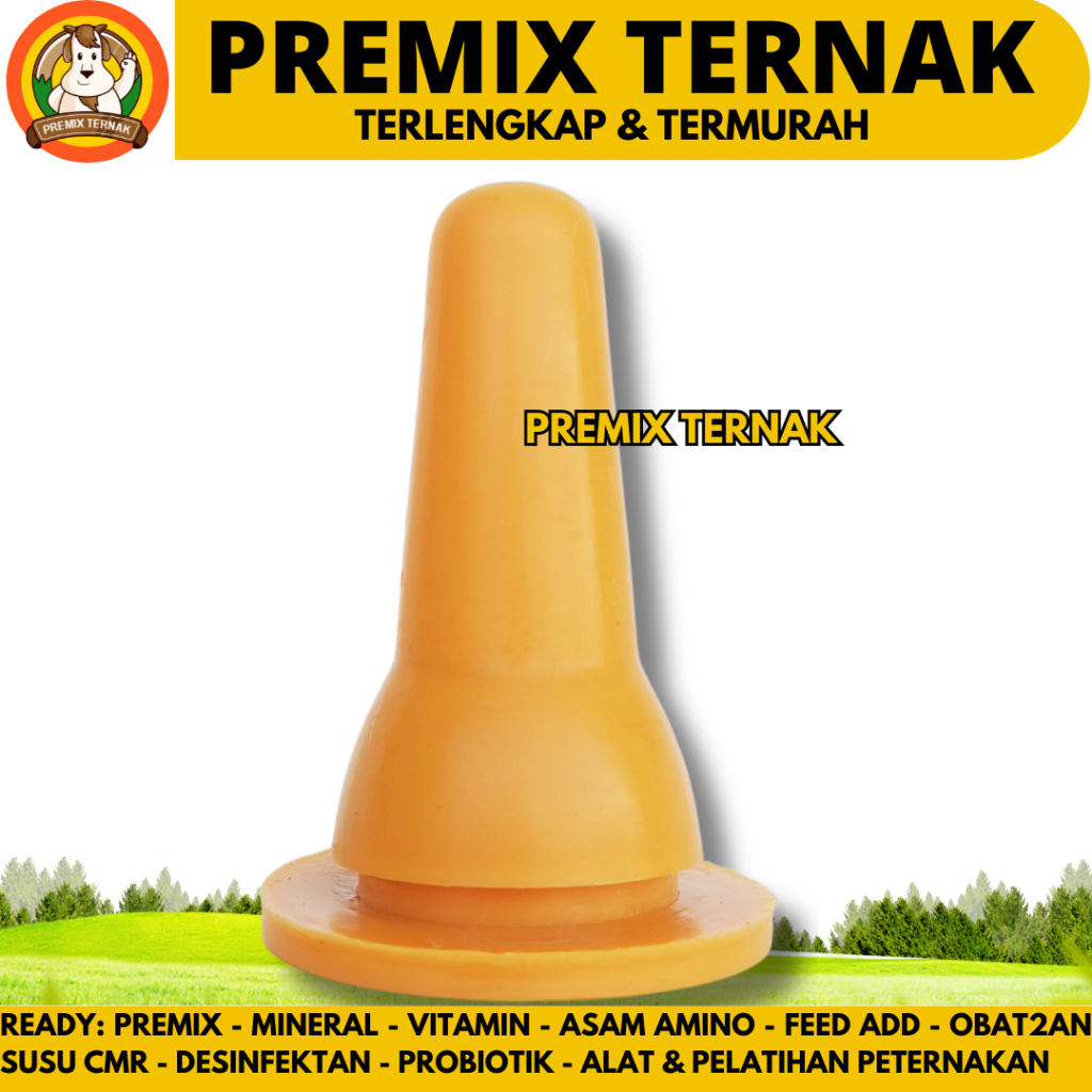 DOT KAMBING SILIKON COKLAT TEBAL - Dot Cempe Silikon Coklat Berkualitas - Dot Anak Kambing