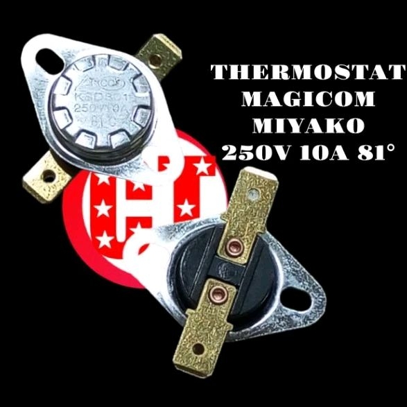 Thermostat Rice Cooker Magic Com Bimetal Magicom MIYAKO 250V 10A 81 Derajat