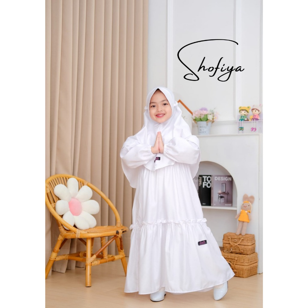 BESTSELLER GAMIS SHOFIYA | GAMIS SET ANAK PUTIH | GAMIS ANAK PUTIH | GAMIS ANAK TOYOBO | ZEA JASMINE