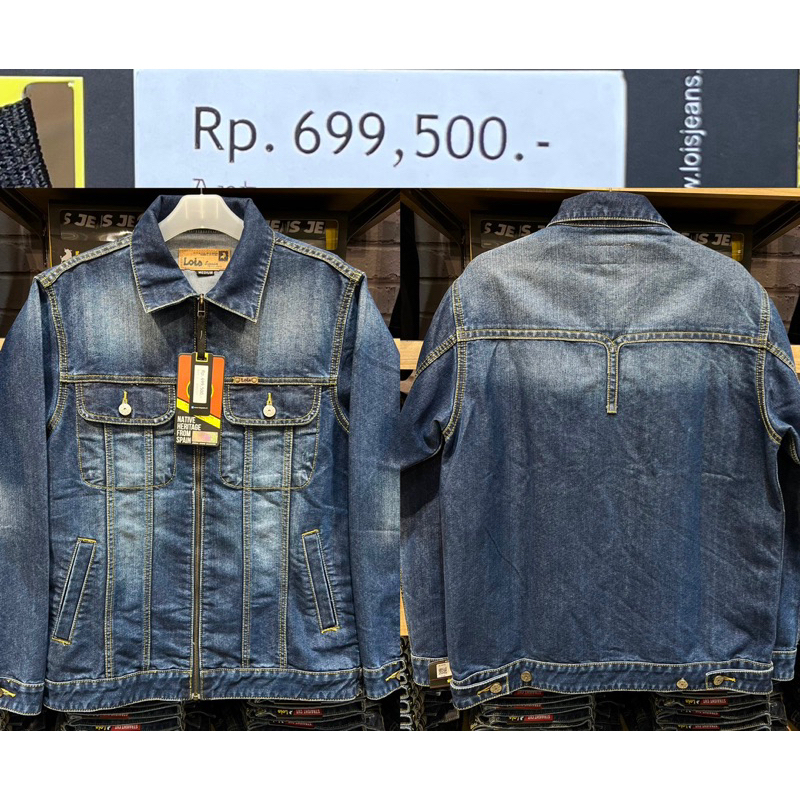 Jaket Jeans Lois Original zipper/resleting