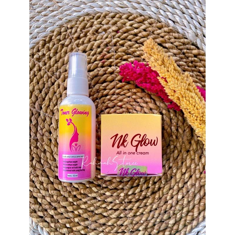 Paket cream NK GLOW + TONER GLOWING