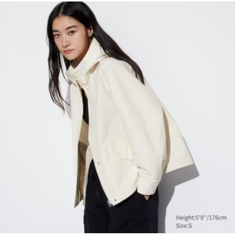 UNIQLO WOMEN COTTON BLEND PARKA JACKET WATER-REPELLENT ORIGINAL MURAH BANGET