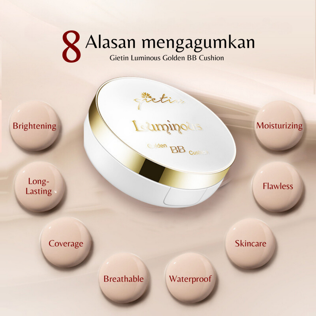 Gietin bedak cushion luminous golden bb cushion