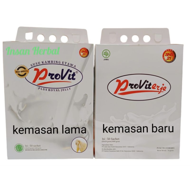 

provit susu kambing etawa 1 box isi 50 sachet