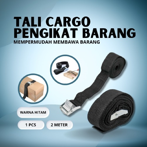 Tali Strap Pengikat Barang 2 Meter Tali Barang Motor Mobil Kargo