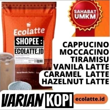 

1KG BUBUK MINUMAN ECOLATTE CHOLATTE VARIAN KOPI COFFEE CAPPUCINO SURABAYA BISA INSTAN DAN CARGO