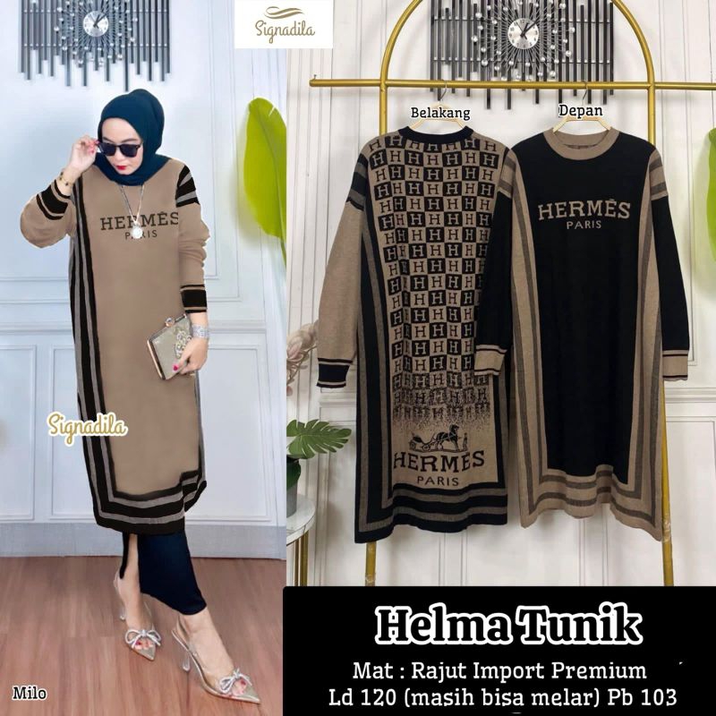 HELMA TUNIK RAJUT ORI BY SIGNADILA