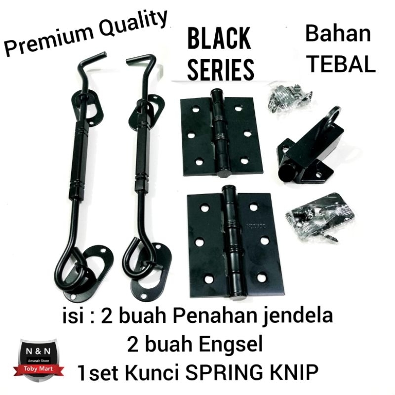 HARGA GROSIR 1set Kelengkapan Jendela Rumah / engsel pintu 3inch / Penahan jendela / Grendel kunci j