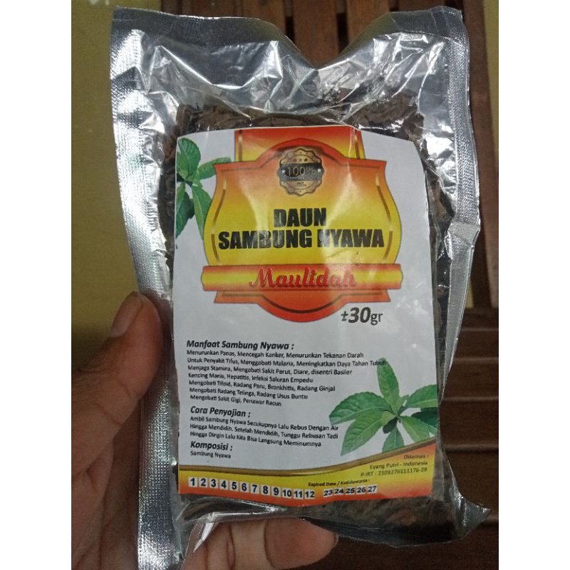 

Teh daun sambung nyawa/Teh herbal daun sambung nyawa isi 30 gram