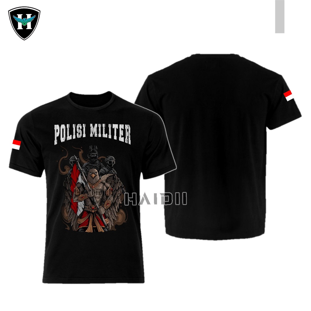 Kaos Polisi Militer / Angkatan Udara / Tni AU / Tangan Pendek / Tangan Panjang