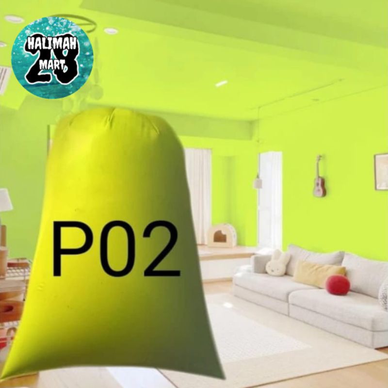 CAT TEMBOK KILOAN 1 KG WARNA HIJAU STABILO