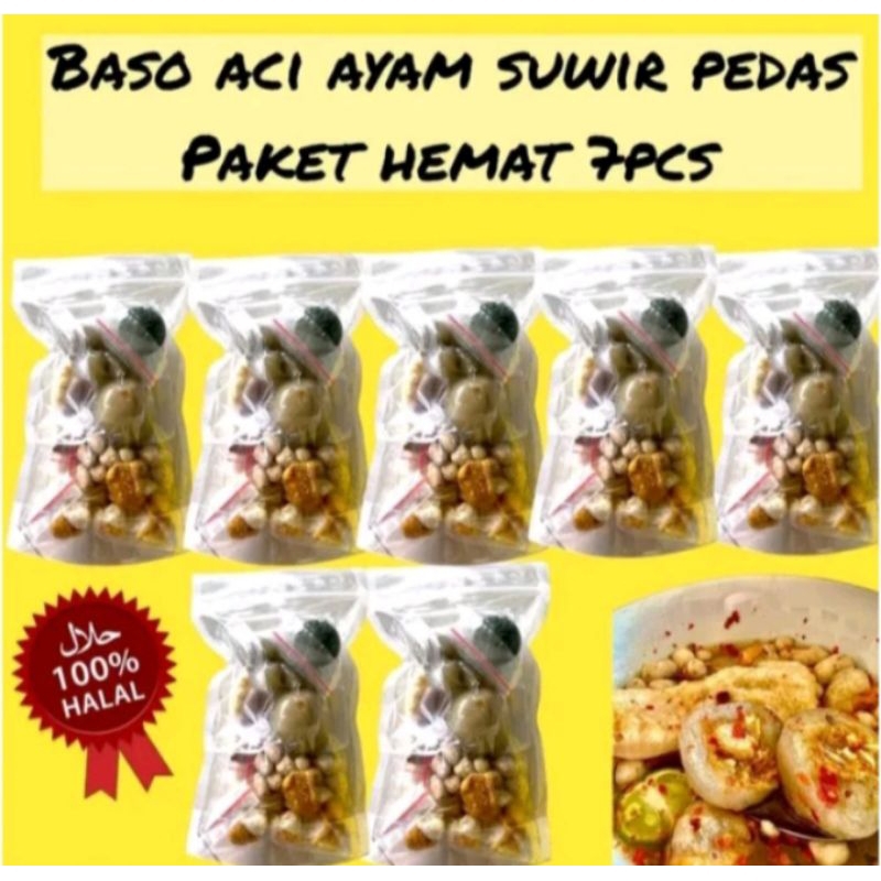 

PAKET HEMAT BASO ACI 7 BUNGKUS JUMBO AYAM SUWIR