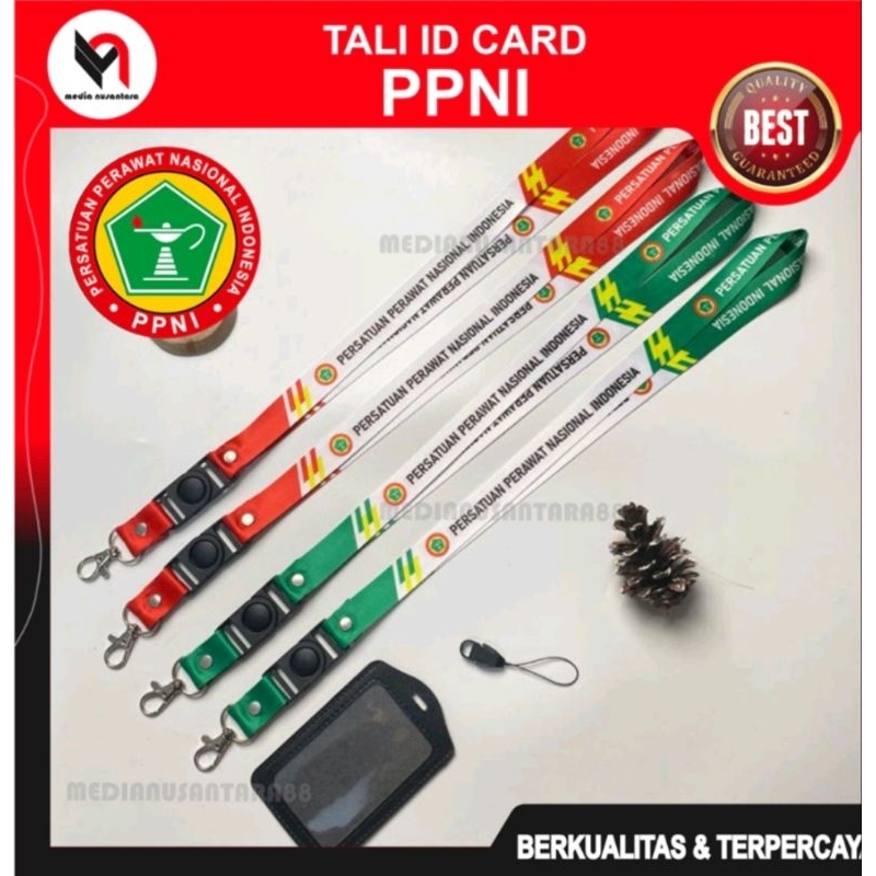 

Tali ID Card PPNI/ Tali Lanyard PERSATUAN PERAWAT NASIONAL INDONESIA Printing 2 sisi