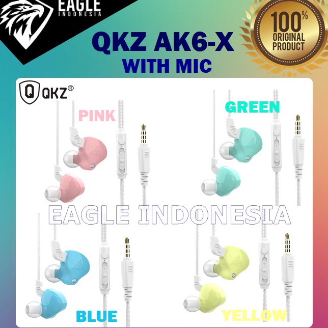 FOt QKZ AK6X AK6X HIFI IEM Earphone WITH MIC