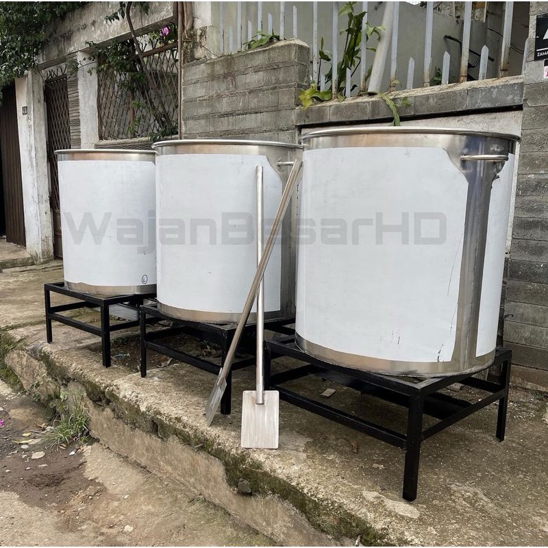 Dandang Besar Perebusan Stainless Steel 80 Cm Tahang Perebusan