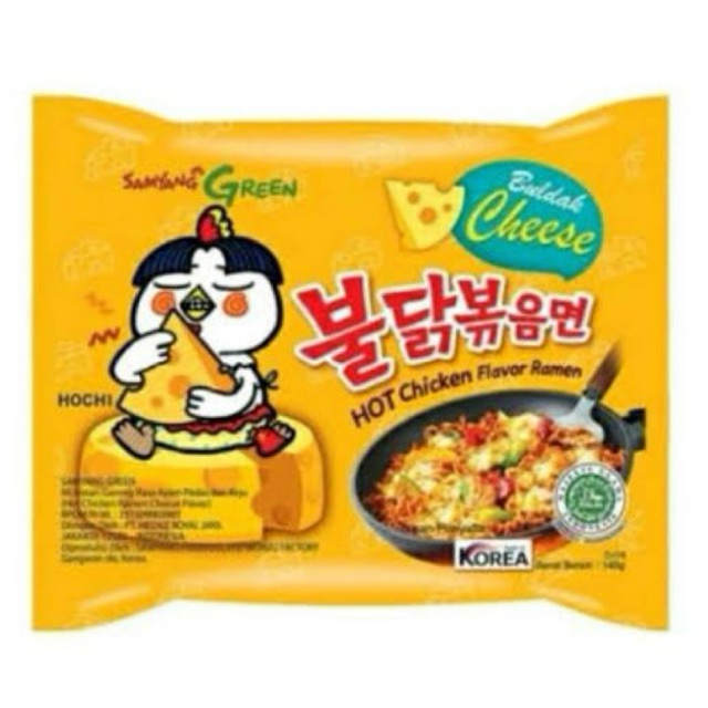 

[AYOBUY.ID] SAMYANG GREEN MI INSTAN GORENG RASA AYAM PEDAS & KEJU 140g (1 PCS)