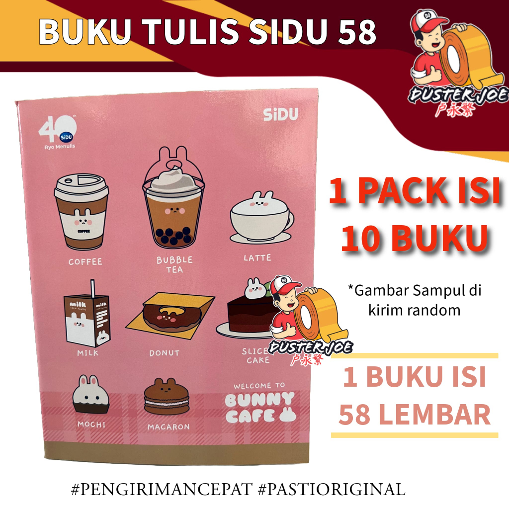 

SiDU Buku Tulis 58 Lembar PER 1 BUKU ( PCS )