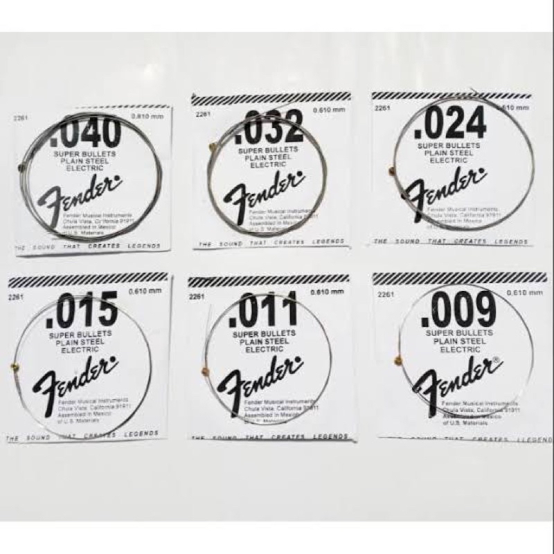 Senar gitar ecer fender//senar gitar akustik elektrik//senar gitar elektrik