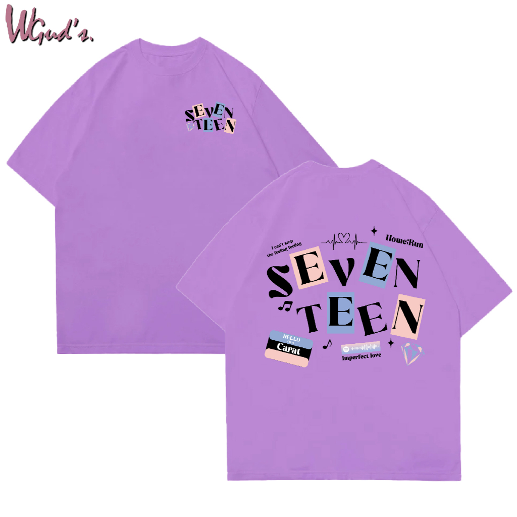 WGUD'S Cotton Combed 30S T-shirt IMPERFECT LOVE SVT [sablon DTF] Unisex Pria & Wanita *PREMIUM QUALITY*-LILAC
