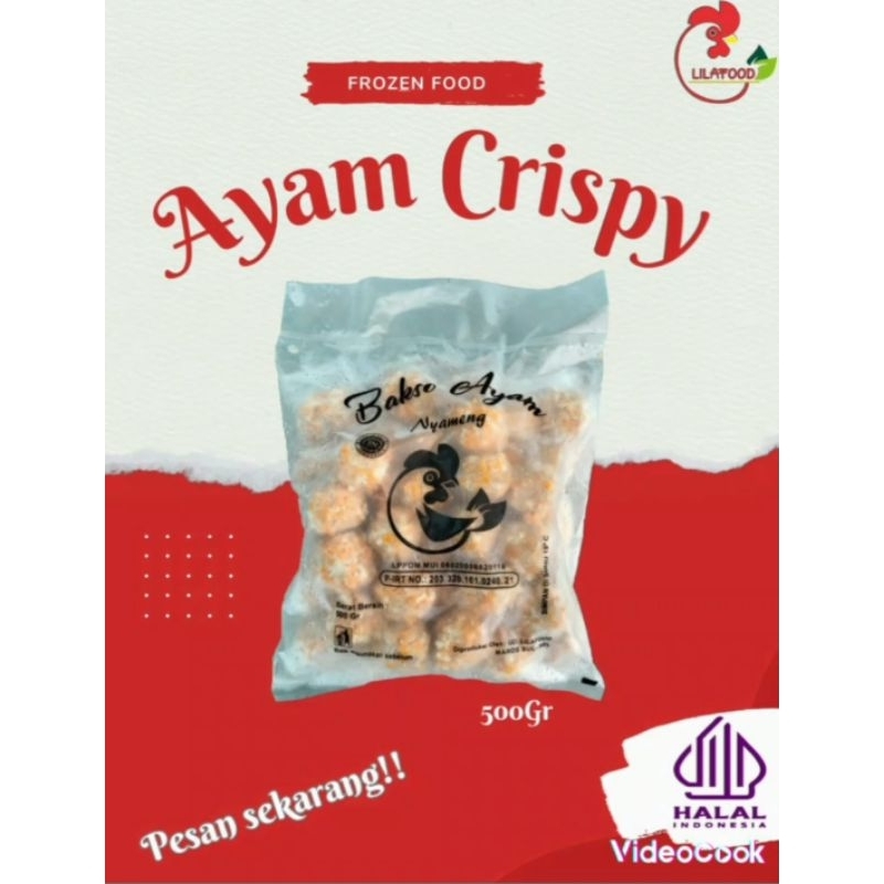 

Bakso ayam crispy