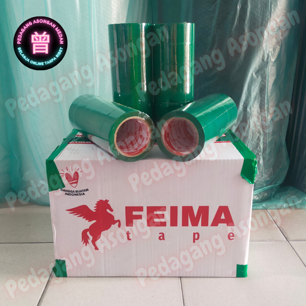 

Lakban Warna Hijau 45mm 90yard (1 Slop 6 Pcs)