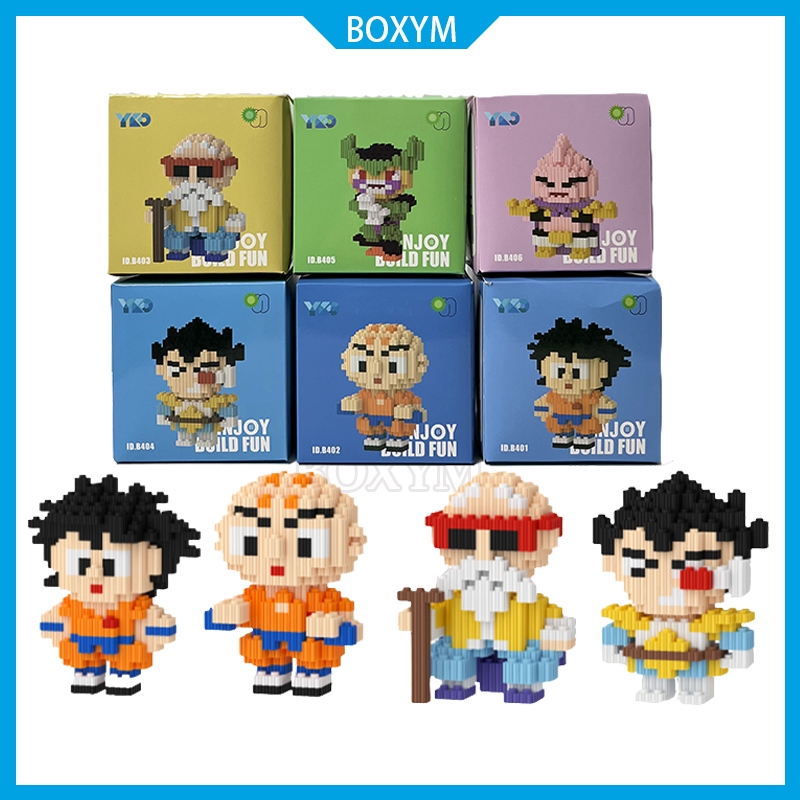 Mainan DIY Susun Brick Dragon Ball Son-Goku 3D Puzzle Block Building Nano Balok Edukasi Toys