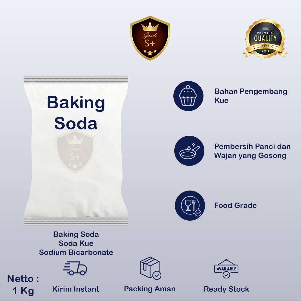 

Baking Soda 1 Kg/ Soda Kue 1 Kg/ Sodium Bicarbonate 1 Kg/ NaHCO3 1 Kg