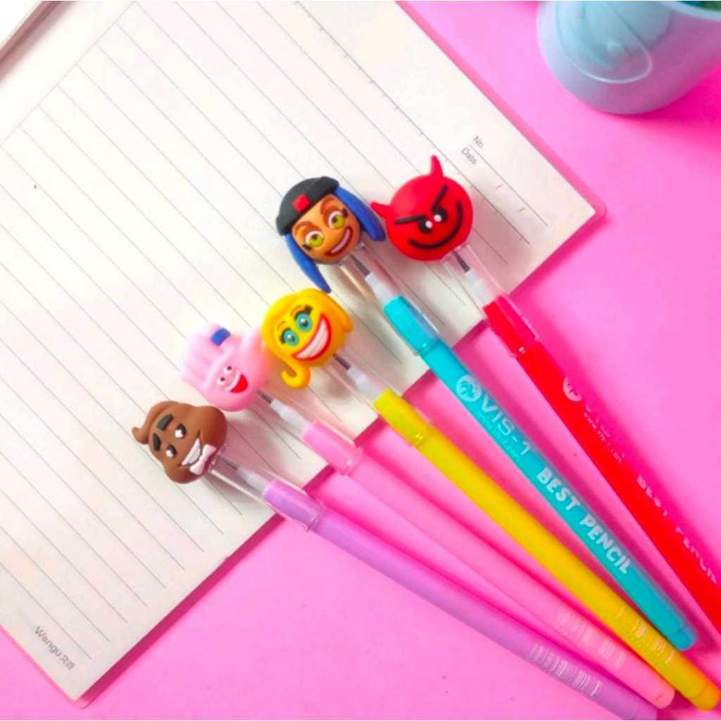 

1 PACK [REAL PICT] Pensil Mekanik GOGOLAND Pena Pulpen Pensil Gel Lucu Cute Karakter KPOP
