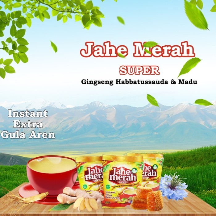 

(1 Sachet) JAHE MERAH H64 SACHET MINUMAN TRADISIONAL HERBAL INSTAN Membantu Menjaga Kesehatan Tubuh