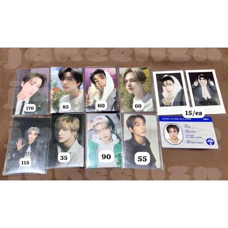 Photocard & Polaroid Jake Jungwon Ni-ki Enhypen