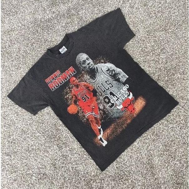 kaos bootleg vintage dennis rodman tshirt