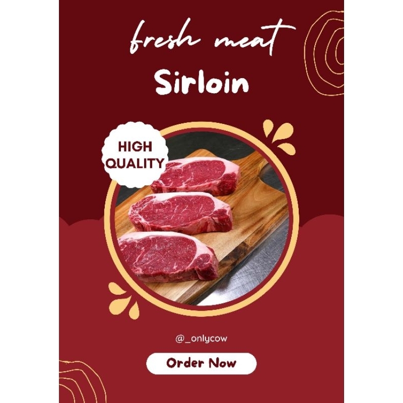 

sirloin beef steak
