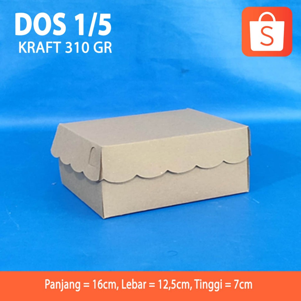 Dos R5 Kraft 310 Gr / Dos Kue (100 Pcs)
