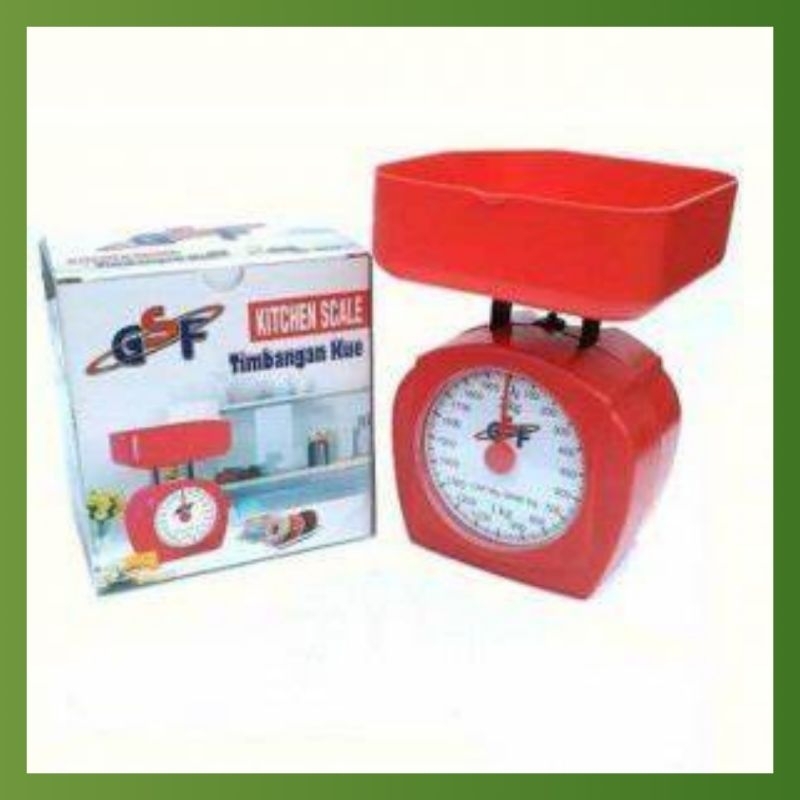 TIMBANGAN KUE SERBAGUNA MANUAL GSF TIMBANGAN KUE 2KG TIMBANGAN DAPUR MANUAL KITCHEN SCALE TIMBANGAN 