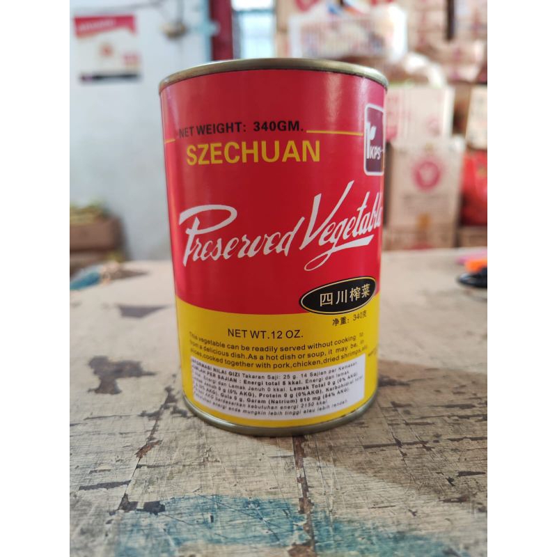 

SZECHUAN PRESERVED VEGETABLE / ZHA CHAI / LOBAK DALAM KALENG 340GRAM