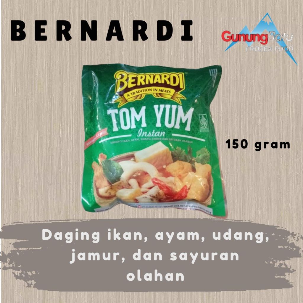 

BERNARDI TOM YUM INSTAN 150GR/300GR