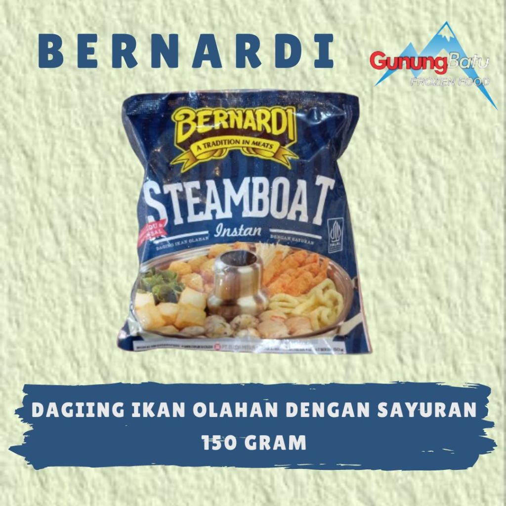 

BERNARDI STEAMBOAT INSTAN 150GRAM/300GRAM