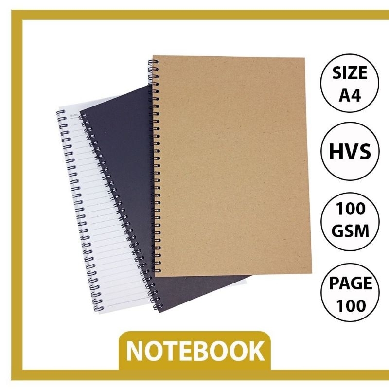 

NOTEBOOK A4/JURNAL/BUKU CATATAN/NOTEPAD/HVS 80 GSM/ GRID/KOTAK2#DOTTED/TITIK2 #BLANK/POLOS#MURAH