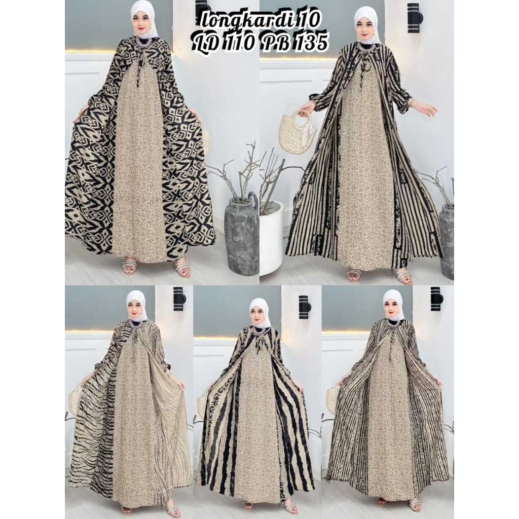 Abaya Gamis Cardigan Sandra